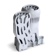 Цилиндрические металлические детали с решётчатыми стенками - примеры 3D-печати