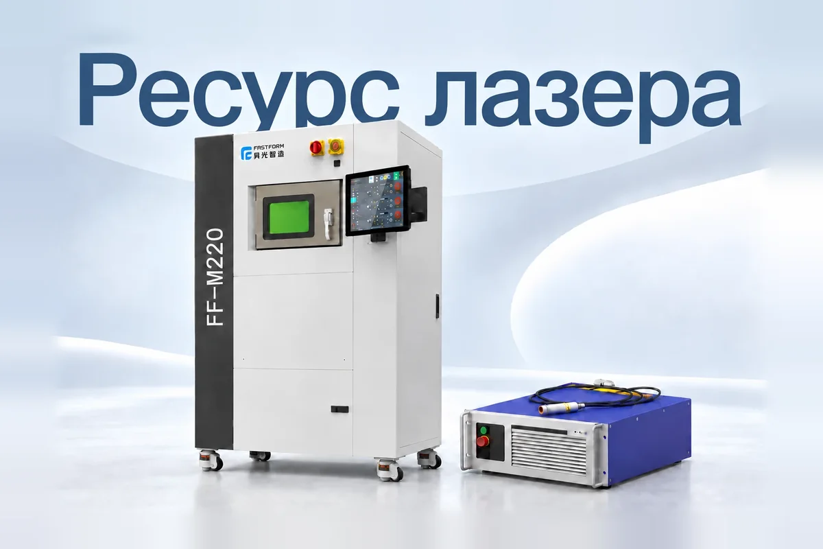 Ресурс лазера: SLM-принтер FastForm M220 и волоконный лазерный источник